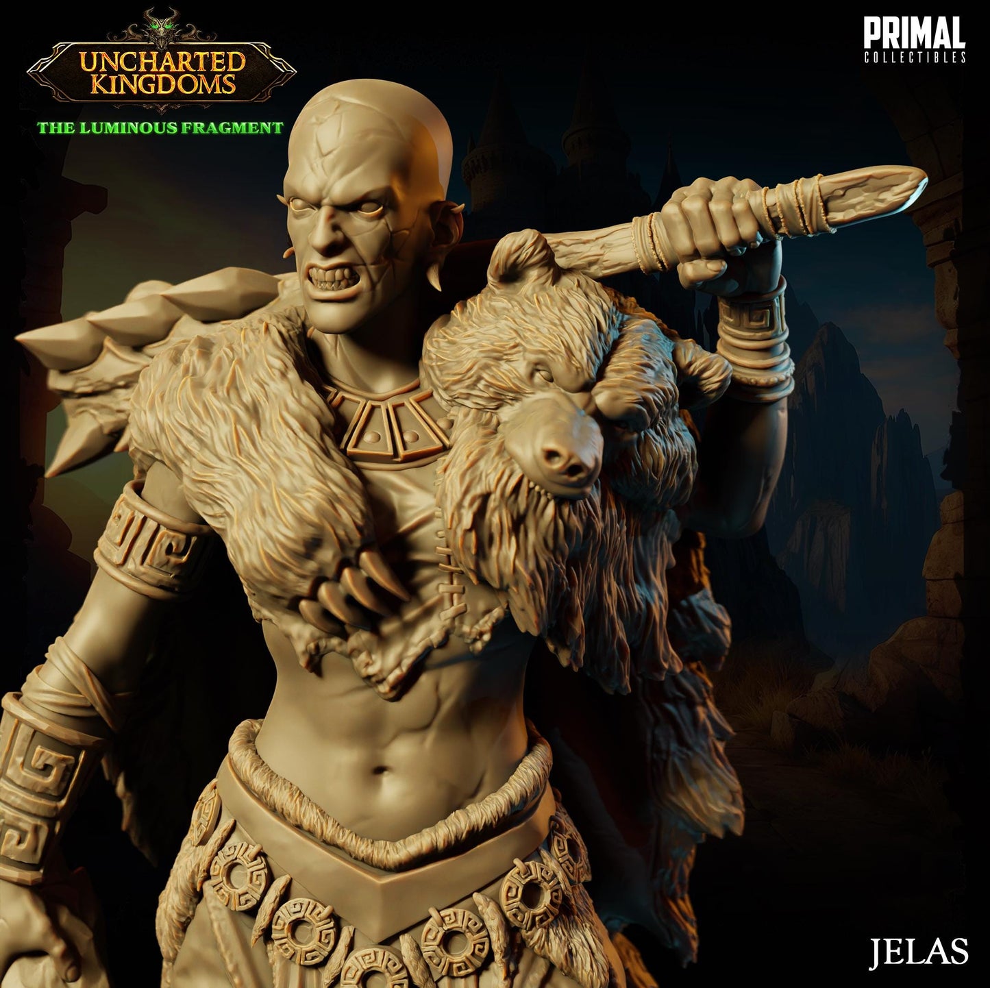 Stone Giant Jelas | Tabletop Scale | TTRPG D&D Miniature | Primal Collectibles
