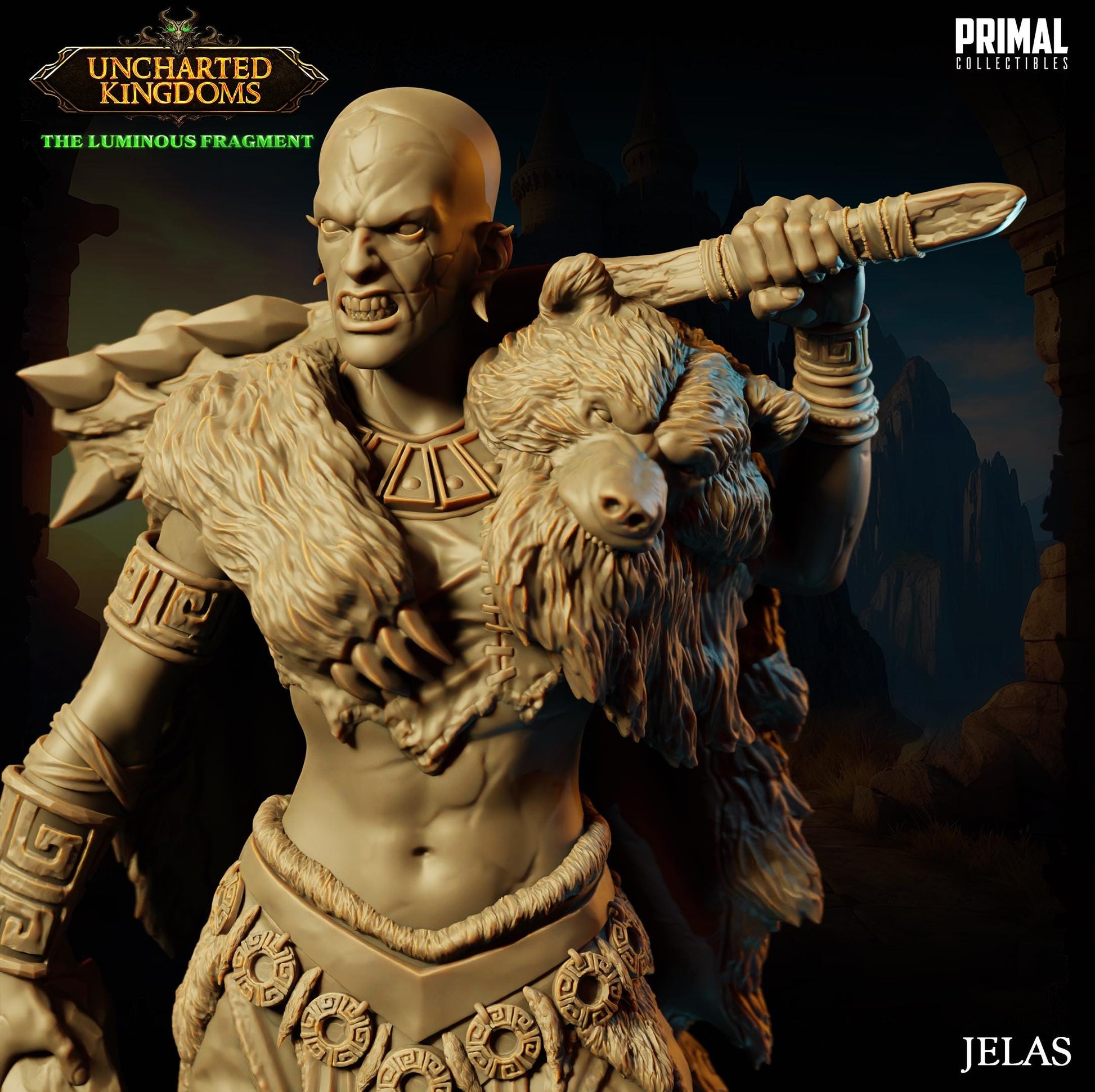 Stone Giant Jelas | Tabletop Scale | TTRPG D&D Miniature | Primal Collectibles