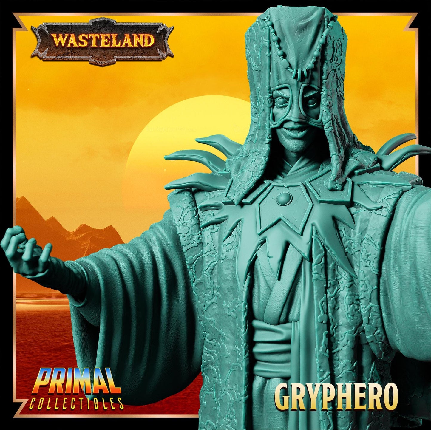 Templar Gryphero | Wasteland | Tabletop Scale | TTRPG D&D Miniature | Primal Collectibles