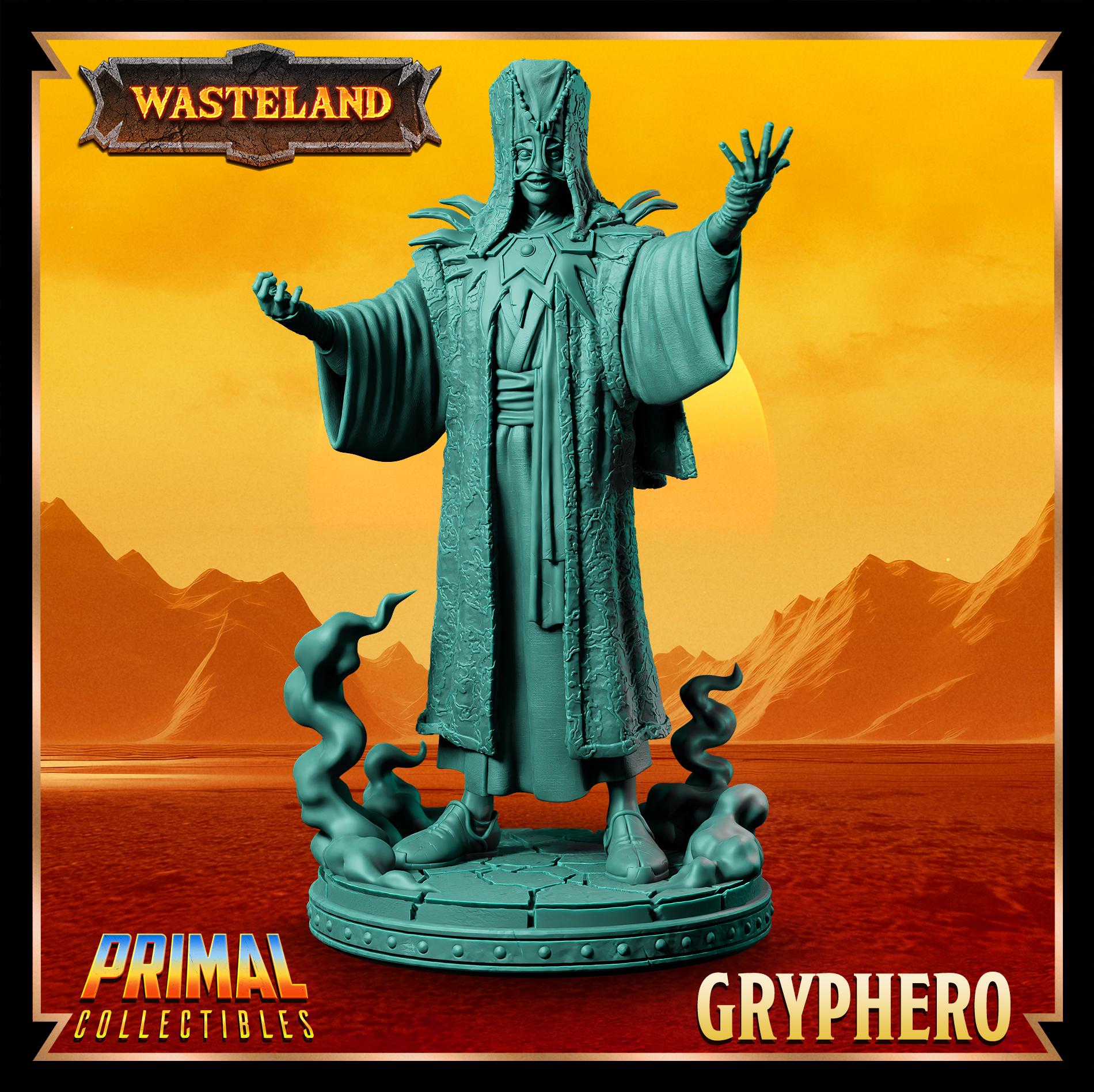 Templar Gryphero | Wasteland | Tabletop Scale | TTRPG D&D Miniature | Primal Collectibles