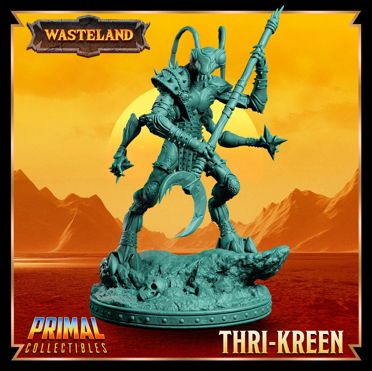 Thrikreens | Wasteland | Tabletop Scale | TTRPG D&D Miniature | Primal Collectibles