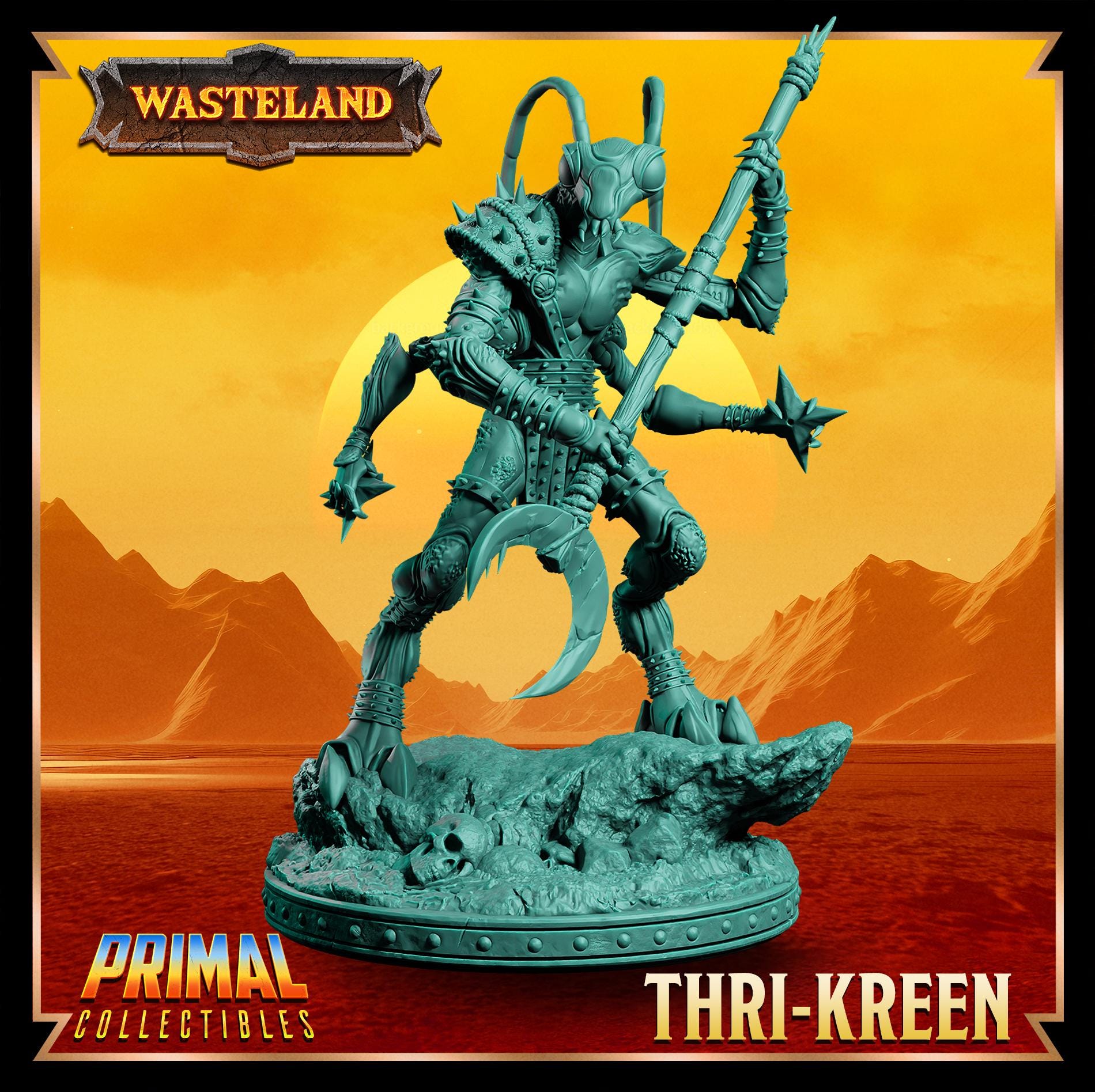 Thrikreens | Wasteland | Tabletop Scale | TTRPG D&D Miniature | Primal Collectibles