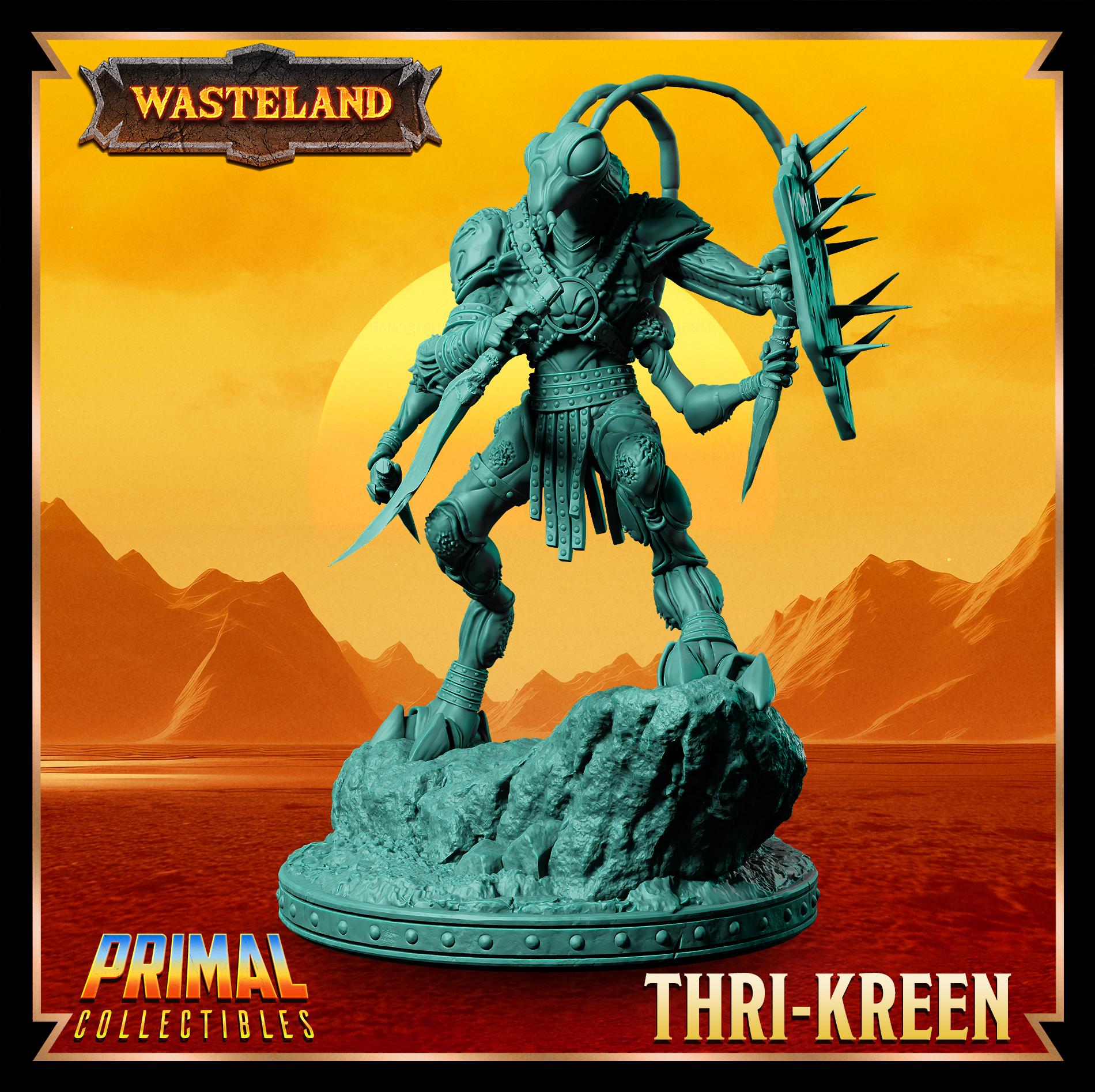 Thrikreens | Wasteland | Tabletop Scale | TTRPG D&D Miniature | Primal Collectibles