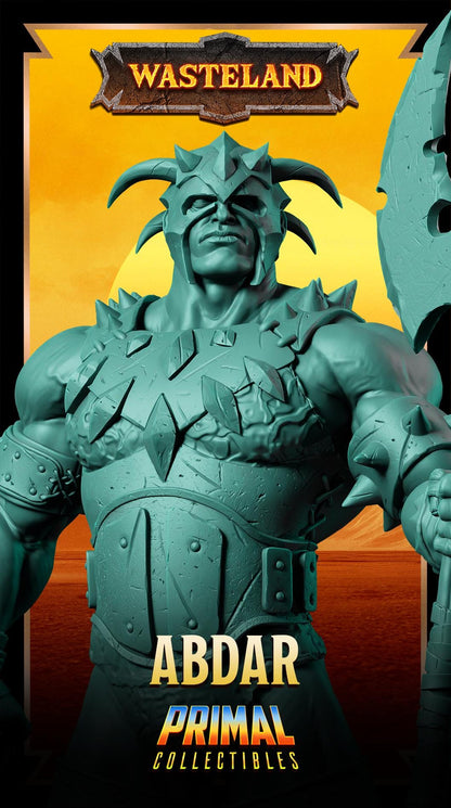 Warrior Abdar | Wasteland | Tabletop Scale | TTRPG D&D Miniature | Primal Collectibles