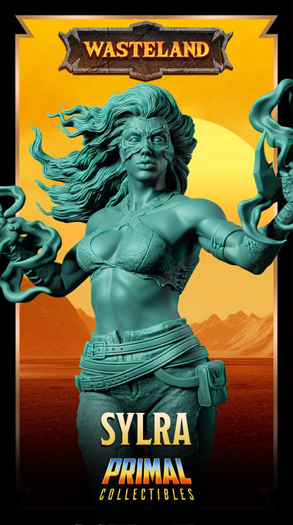 Witch Sylra | Wasteland | Tabletop Scale | TTRPG D&D Miniature | Primal Collectibles