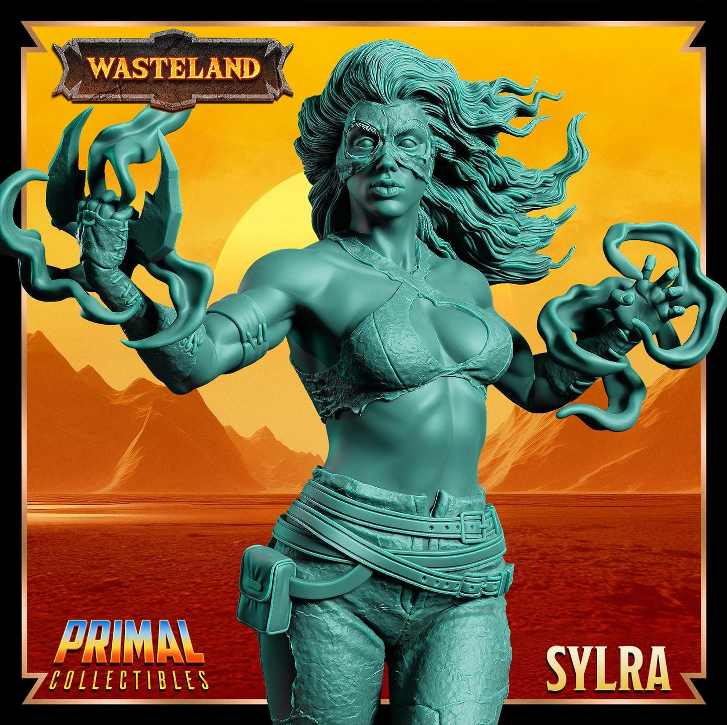 Witch Sylra | Wasteland | Tabletop Scale | TTRPG D&D Miniature | Primal Collectibles