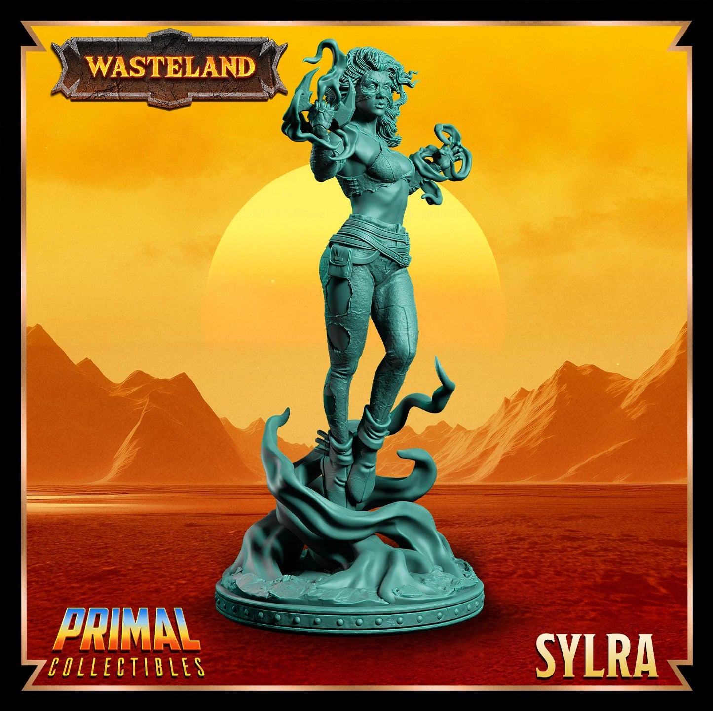 Witch Sylra | Wasteland | Tabletop Scale | TTRPG D&D Miniature | Primal Collectibles