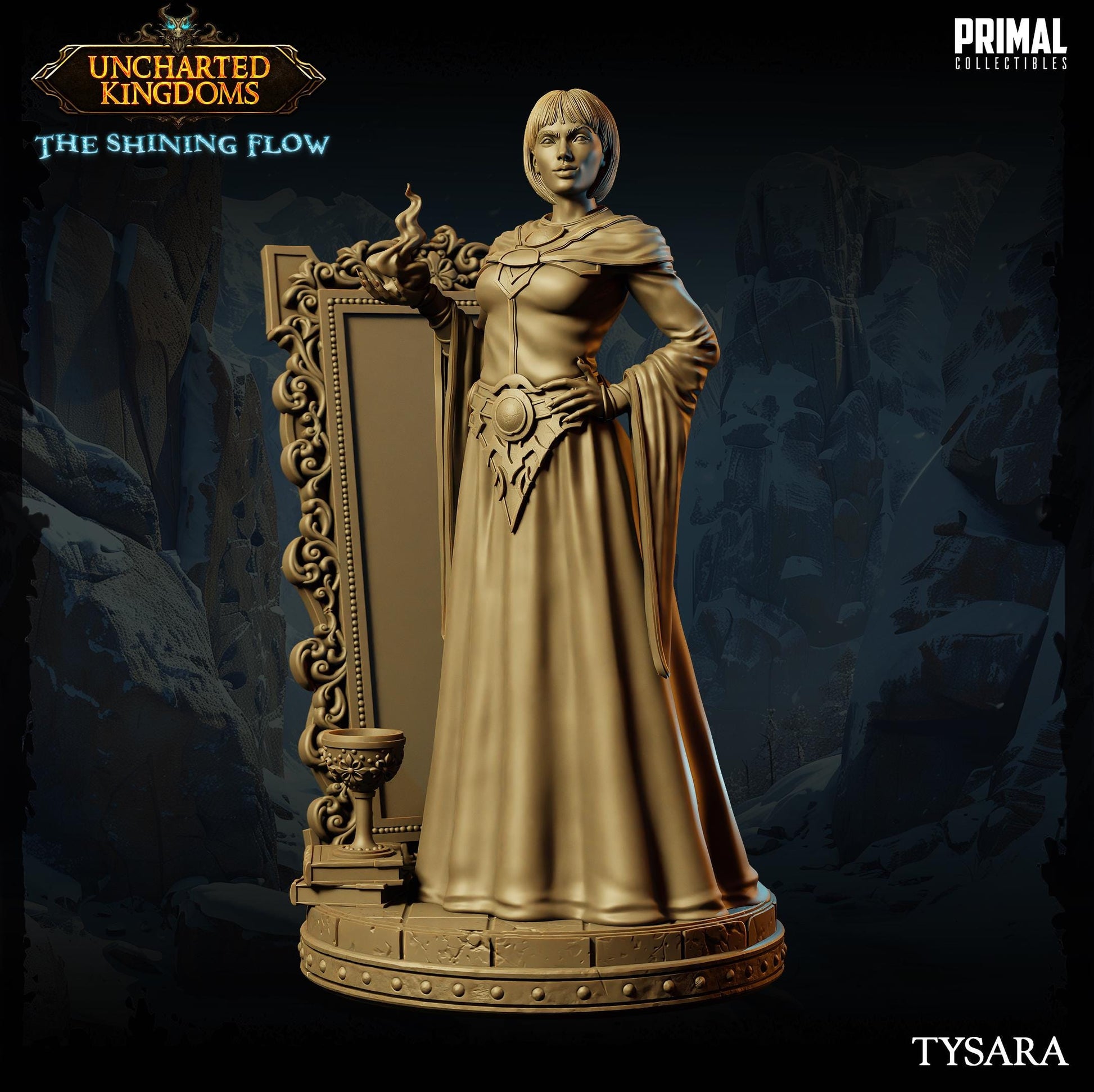 Wizard Tysara | Tabletop Scale | TTRPG D&D Miniature | Primal Collectibles