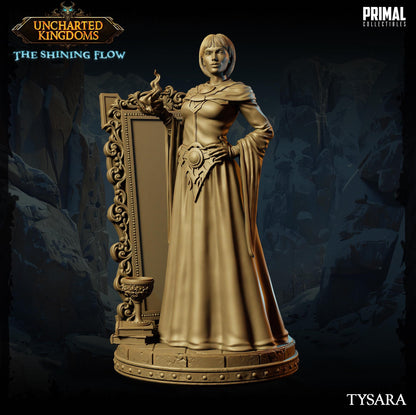 Wizard Tysara | Uncharted Kingdoms | TTRPG D&D Miniature | Primal Collectibles
