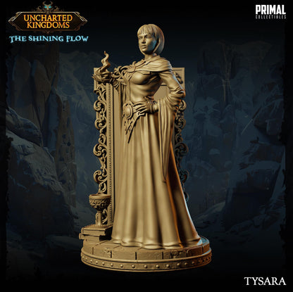 Wizard Tysara | Uncharted Kingdoms | TTRPG D&D Miniature | Primal Collectibles
