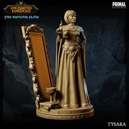 Wizard Tysara | Uncharted Kingdoms | TTRPG D&D Miniature | Primal Collectibles