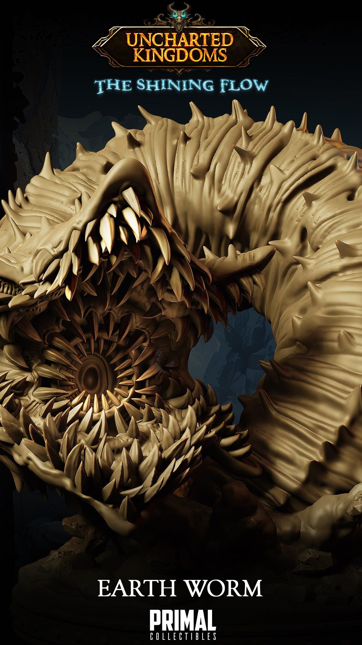 Worm Earth | Tabletop Scale | TTRPG D&D Miniature | Primal Collectibles