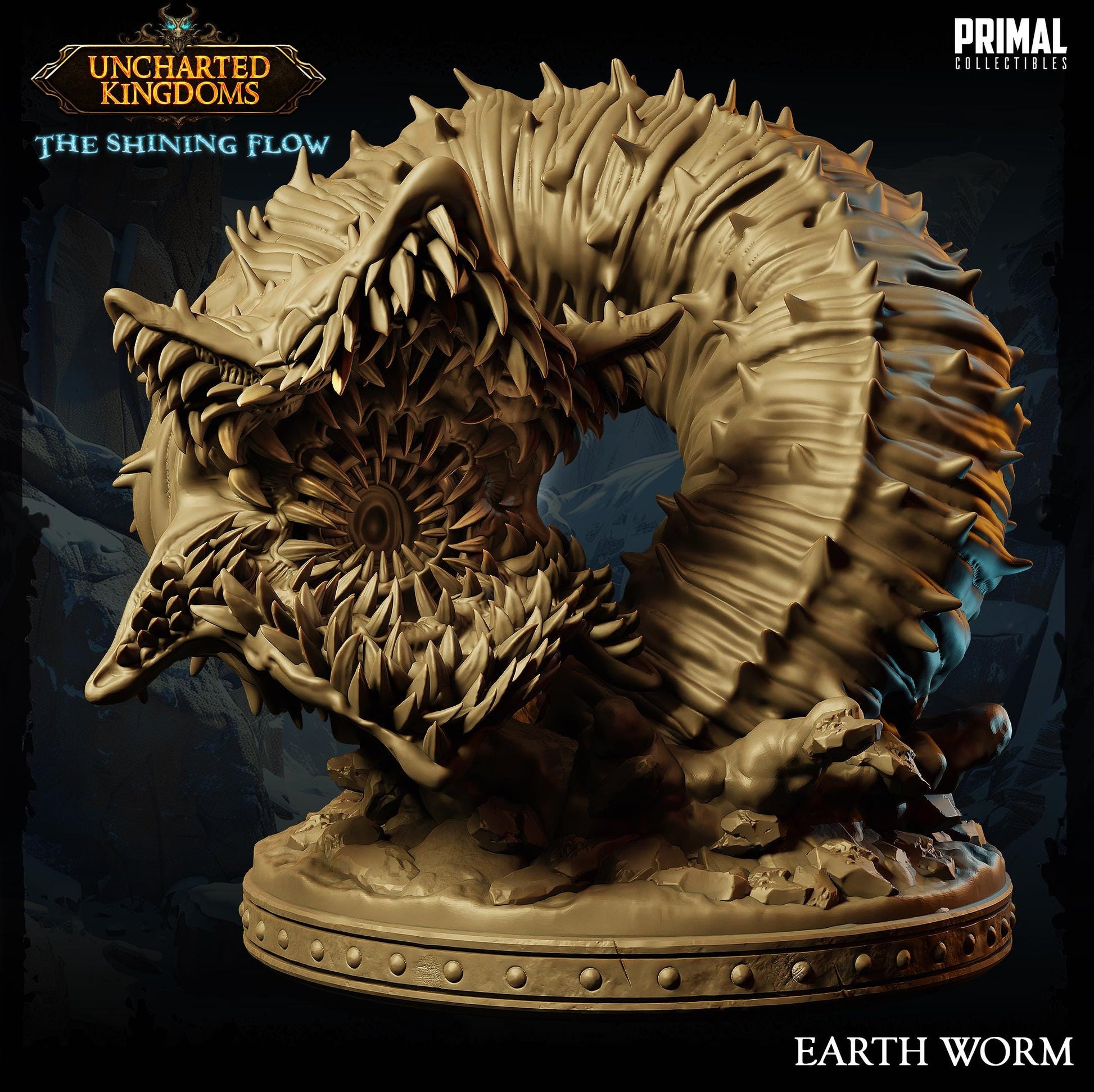 Worm Earth | Tabletop Scale | TTRPG D&D Miniature | Primal Collectibles