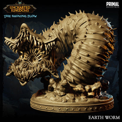 Worm Earth | Uncharted Kingdoms | TTRPG D&D Miniature | Primal Collectibles