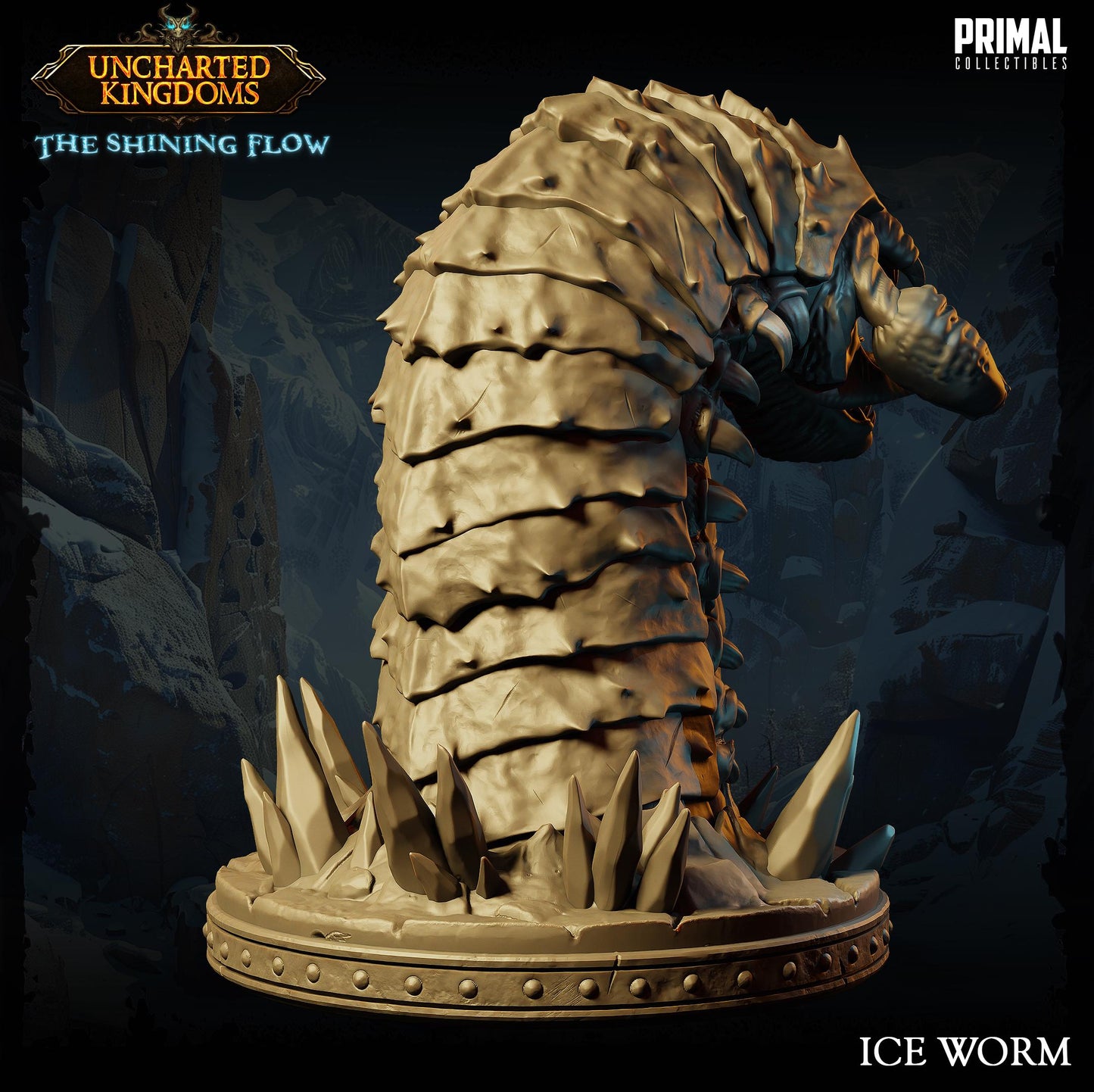 Worm Ice | Tabletop Scale | TTRPG D&D Miniature | Primal Collectibles