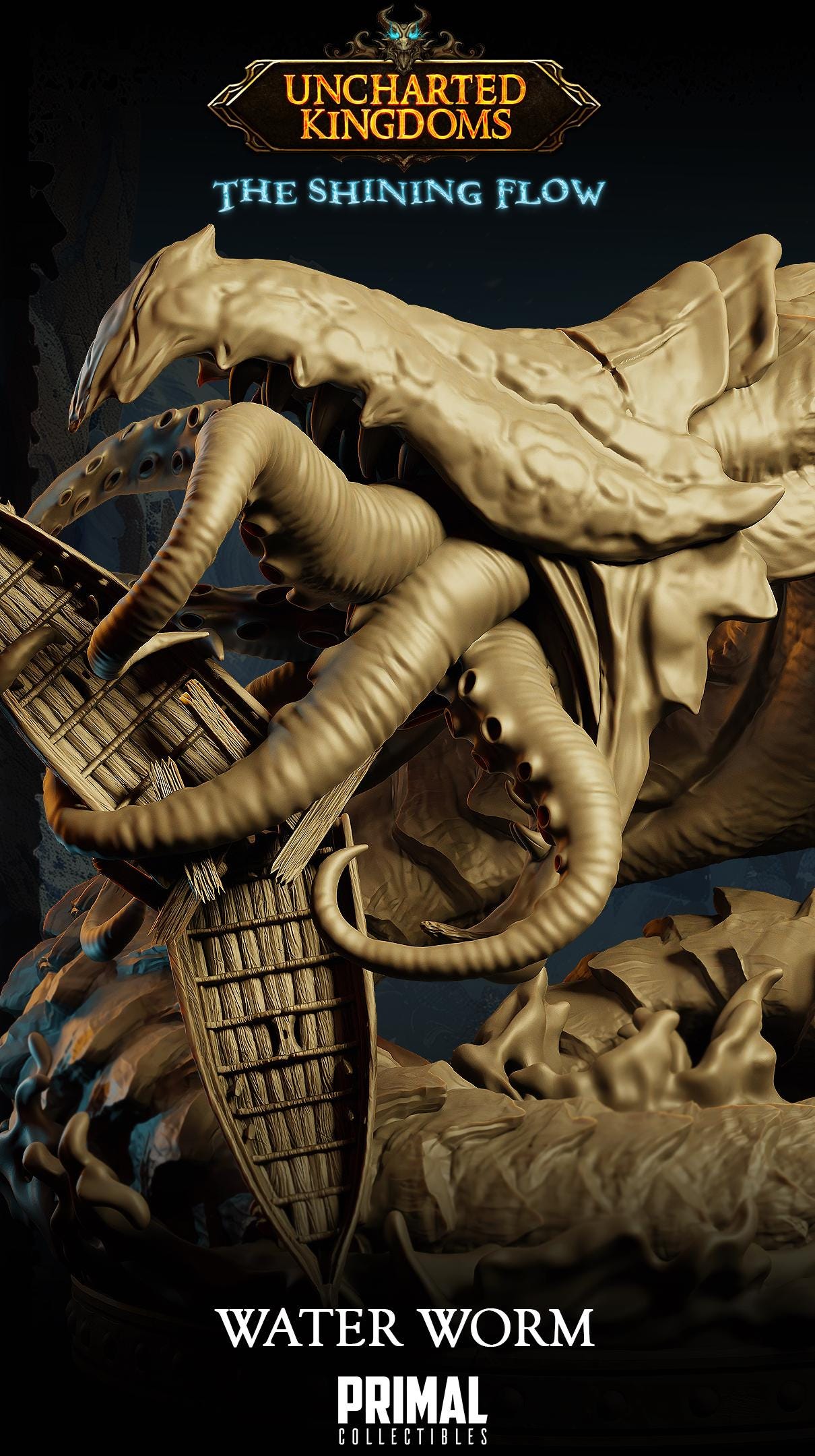 Worm Water | Uncharted Kingdoms | TTRPG D&D Miniature | Primal Collectibles