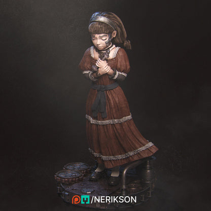 Abandoned Robot Diorama | Garage Resin Kit Statue | D&D TTRPG Fantasy Miniature | Nerikson