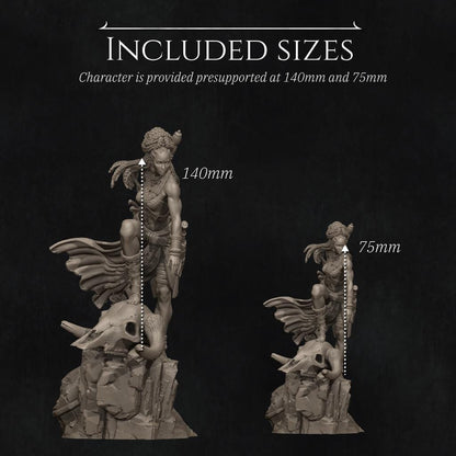 Elzebe, African Warrior Queen | Garage Resin Kit Statue | D&D TTRPG Fantasy Miniature | Nerikson