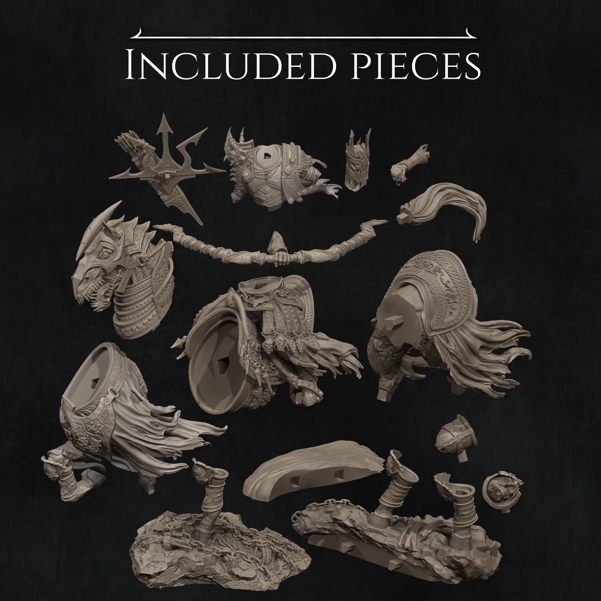 Four Horsemen, Conquest | Garage Resin Kit Statue | D&D TTRPG Fantasy Miniature | Nerikson