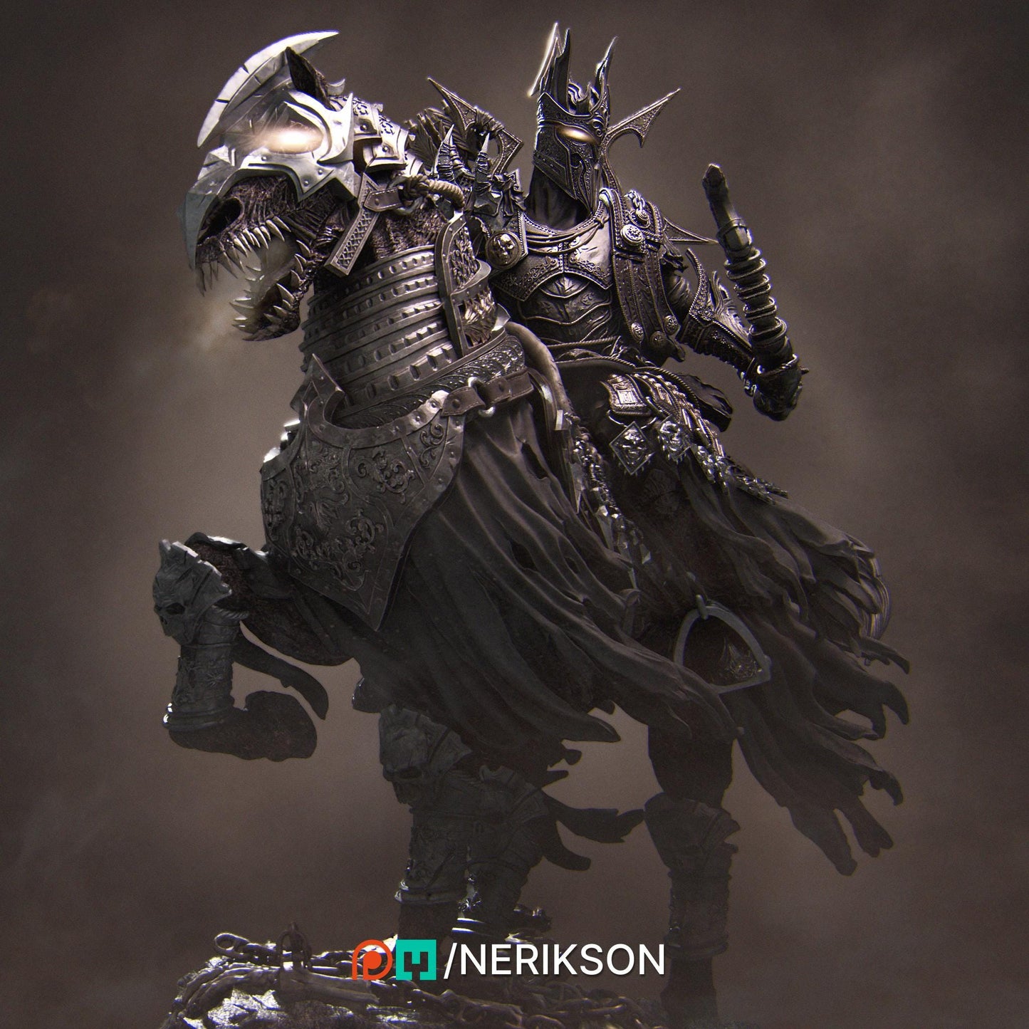 Four Horsemen, Conquest | Garage Resin Kit Statue | D&D TTRPG Fantasy Miniature | Nerikson