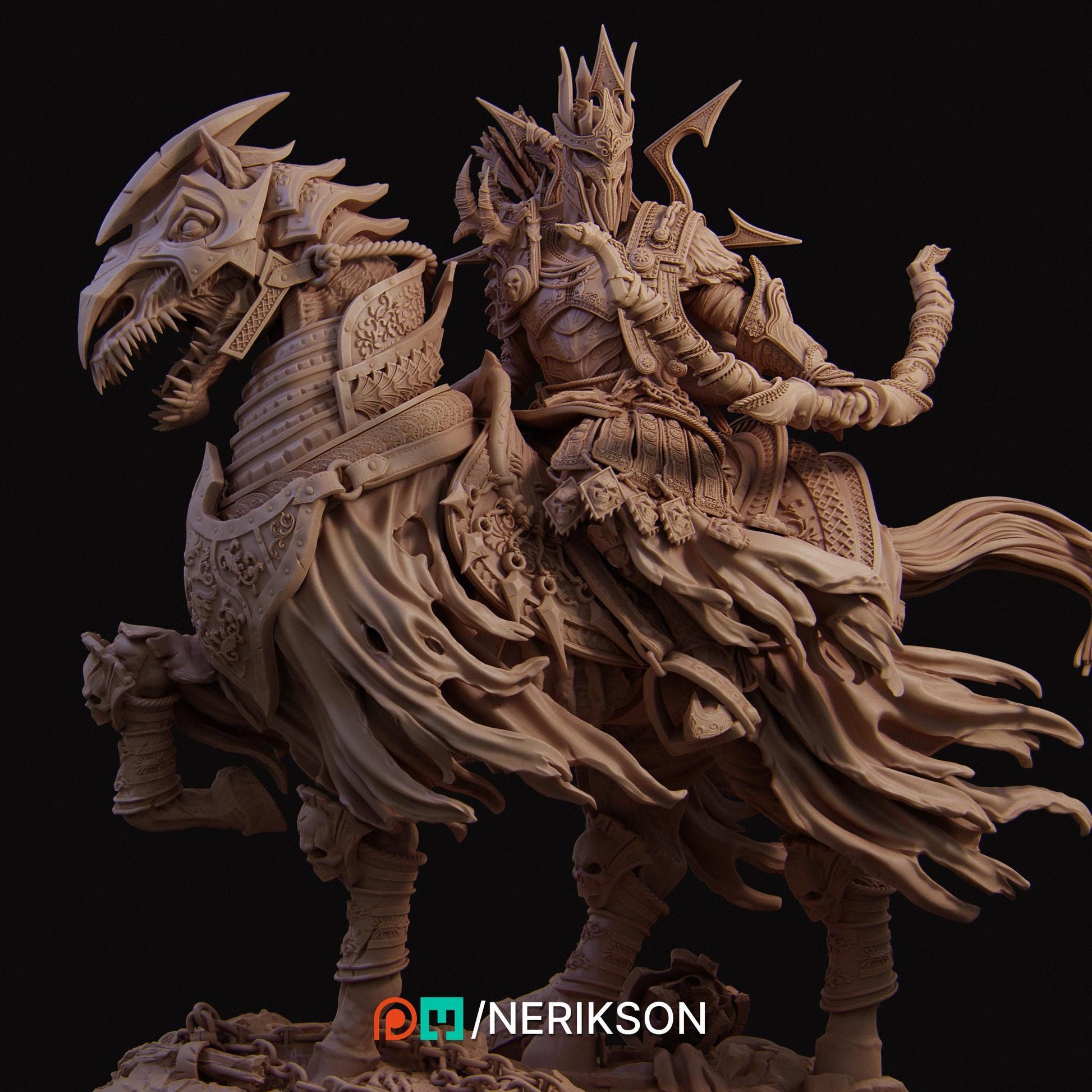 Four Horsemen, Conquest | Garage Resin Kit Statue | D&D TTRPG Fantasy Miniature | Nerikson