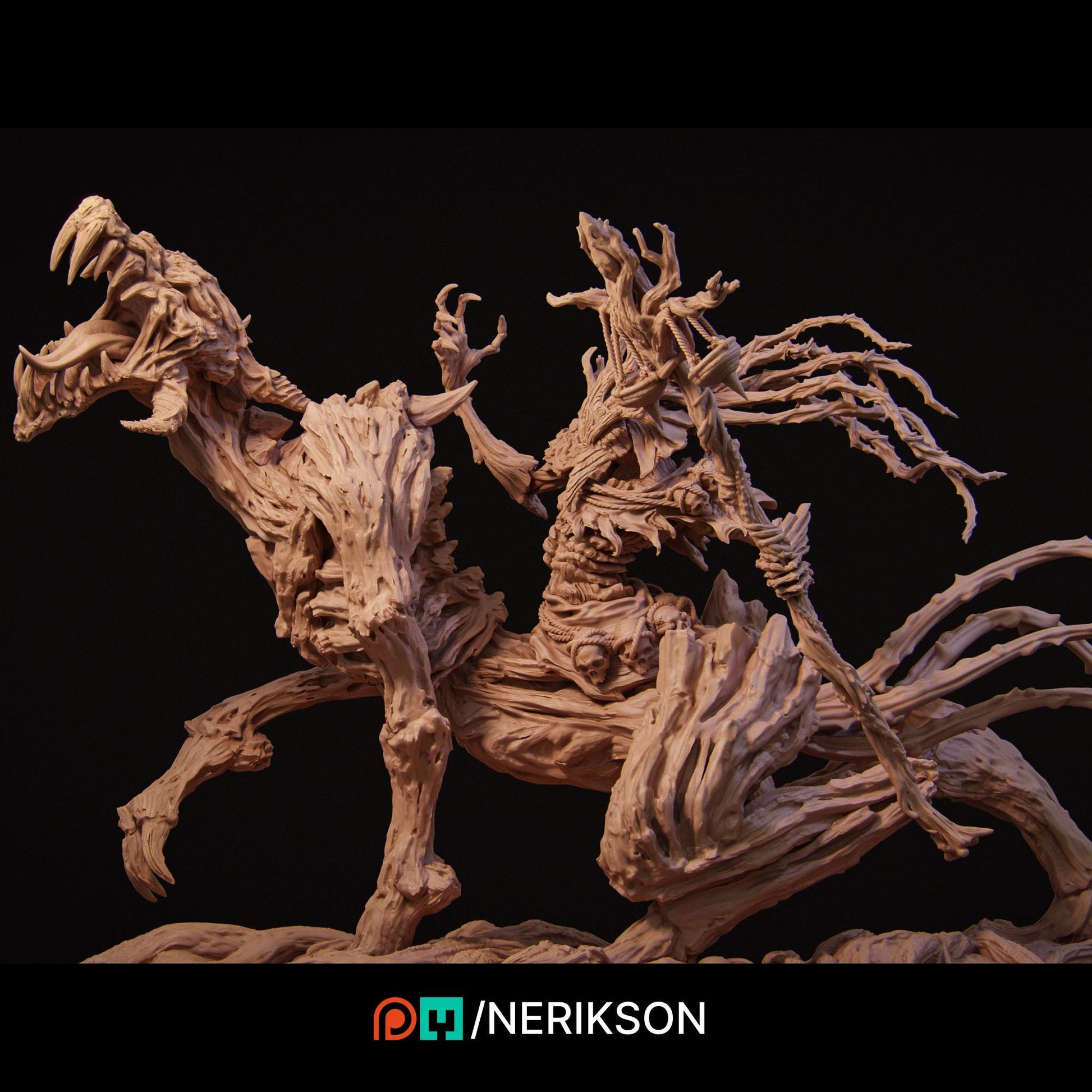 Four Horsemen, Famine | Garage Resin Kit Statue | D&D TTRPG Fantasy Miniature | Nerikson