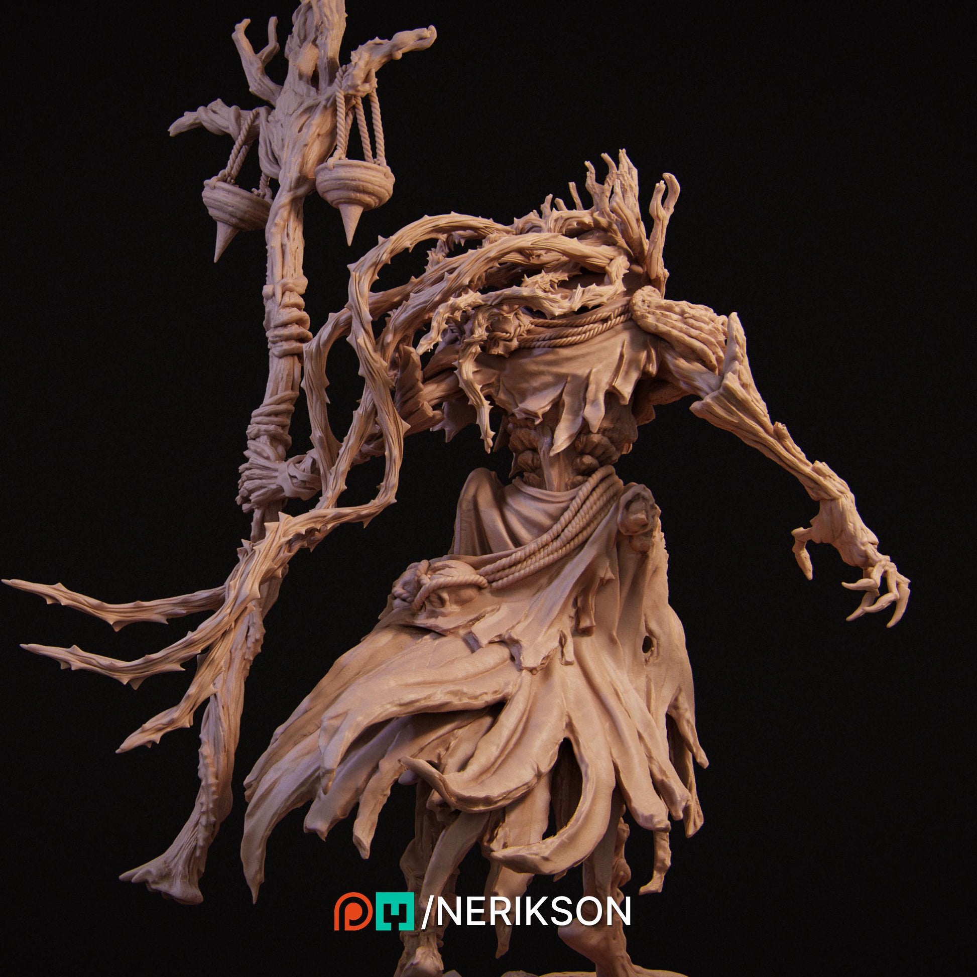 Four Horsemen, Famine | Garage Resin Kit Statue | D&D TTRPG Fantasy Miniature | Nerikson