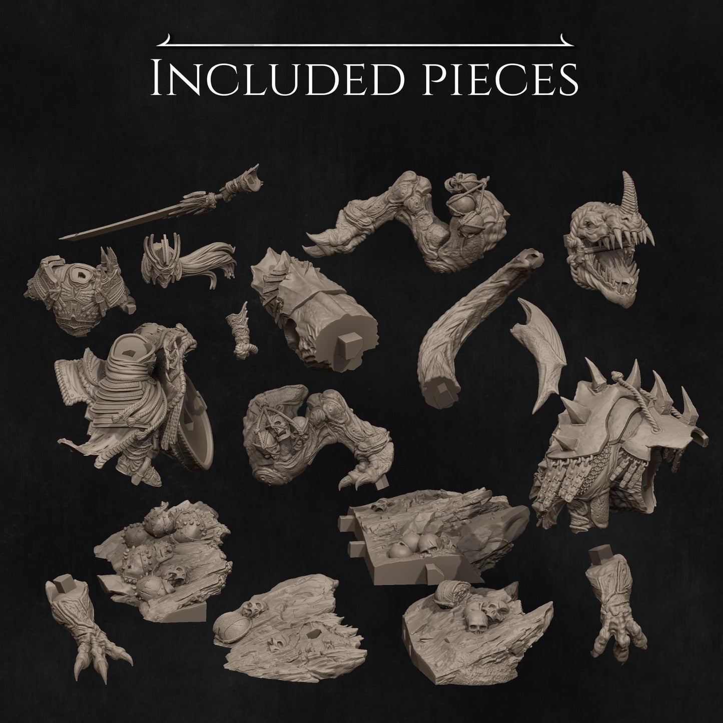 Four Horsemen, War | Garage Resin Kit Statue | D&D TTRPG Fantasy Miniature | Nerikson