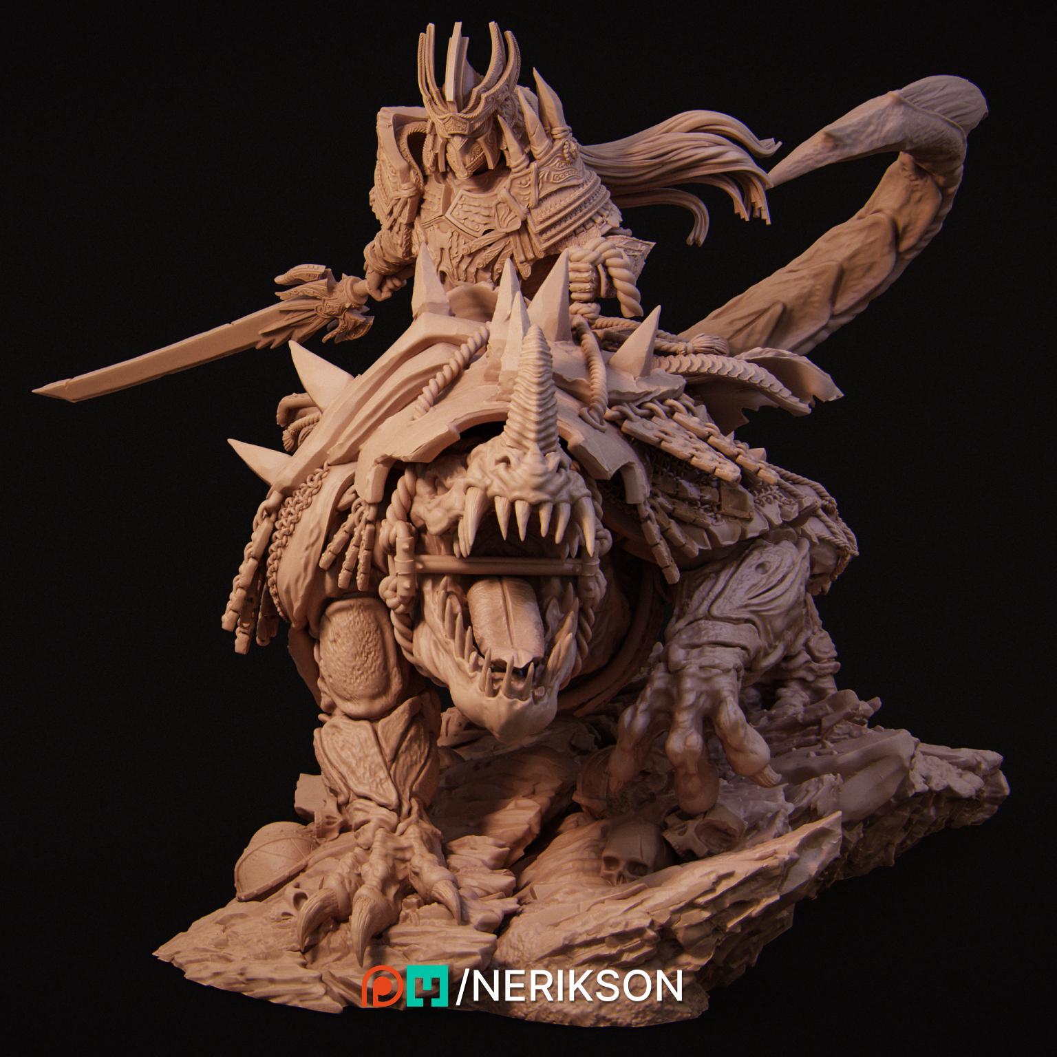 Four Horsemen, War | Garage Resin Kit Statue | D&D TTRPG Fantasy Miniature | Nerikson