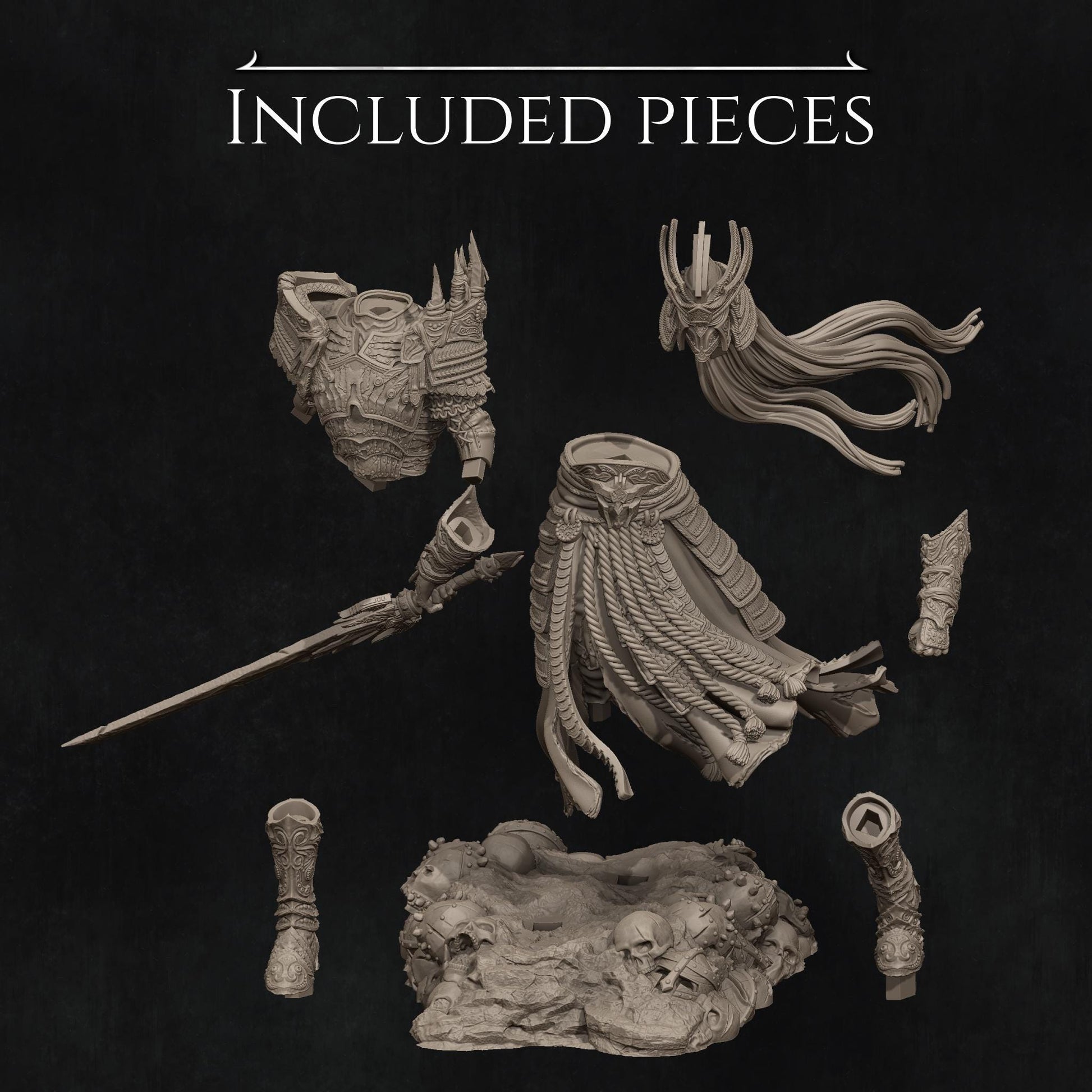 Four Horsemen, War | Garage Resin Kit Statue | D&D TTRPG Fantasy Miniature | Nerikson