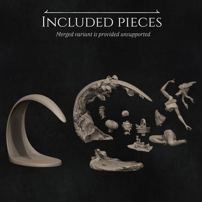 Four Seasons, Autumn | Garage Resin Kit Statue | D&D TTRPG Fantasy Miniature | Nerikson