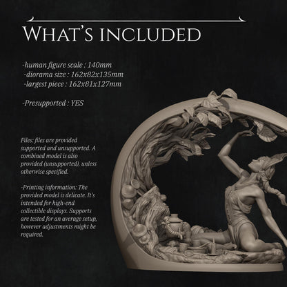 Four Seasons, Autumn | Garage Resin Kit Statue | D&D TTRPG Fantasy Miniature | Nerikson