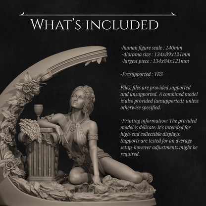 Four Seasons, Summer | Garage Resin Kit Statue | D&D TTRPG Fantasy Miniature | Nerikson