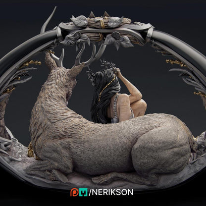 Four Seasons, Winter | Garage Resin Kit Statue | D&D TTRPG Fantasy Miniature | Nerikson