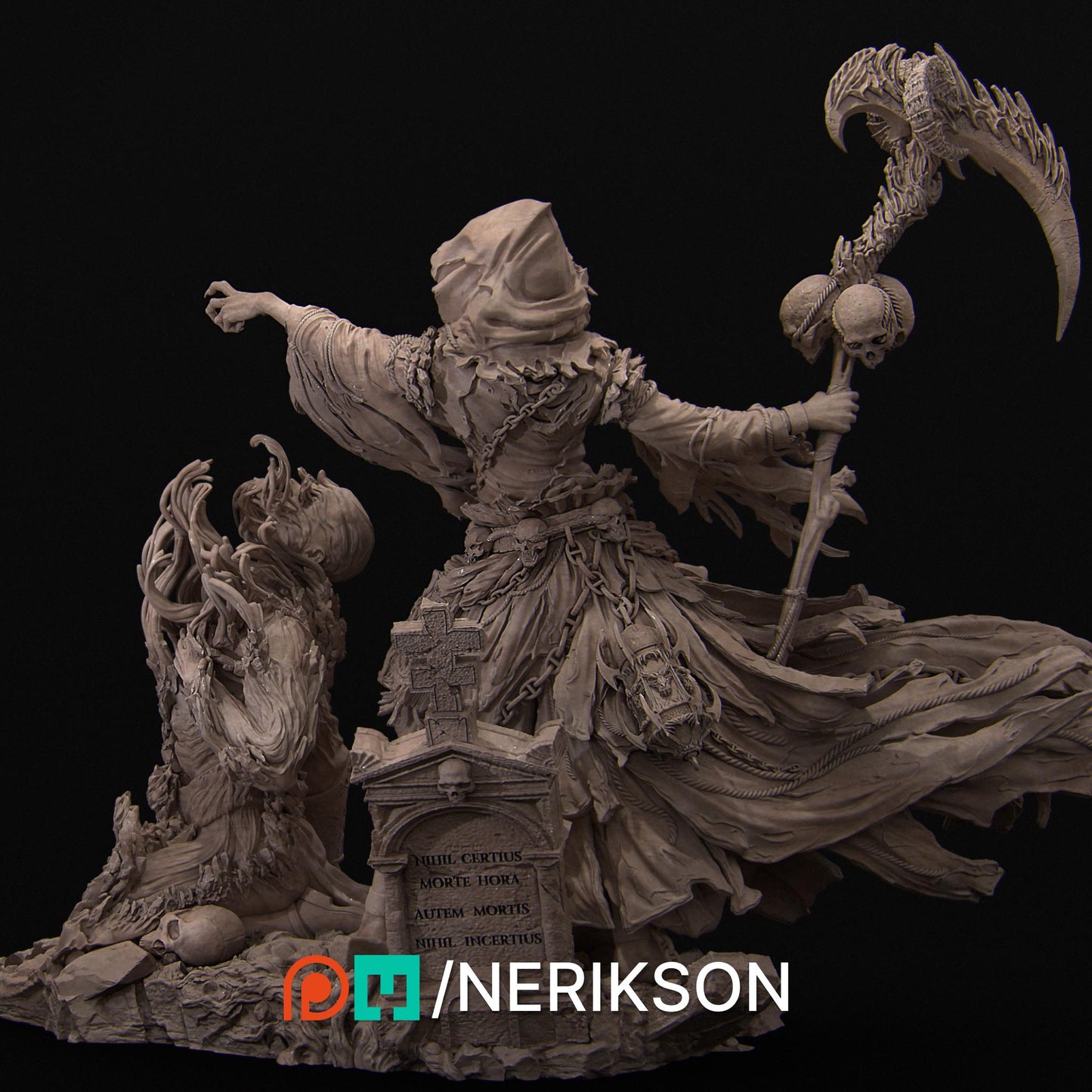 Grim Reaper | Garage Resin Kit Statue | D&D TTRPG Fantasy Miniature | Nerikson