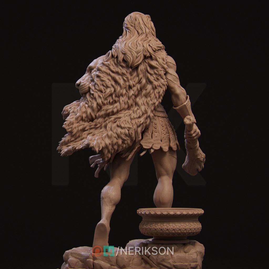 Heracles, Greek Mythology | Garage Resin Kit Statue | D&D TTRPG Fantasy Miniature | Nerikson