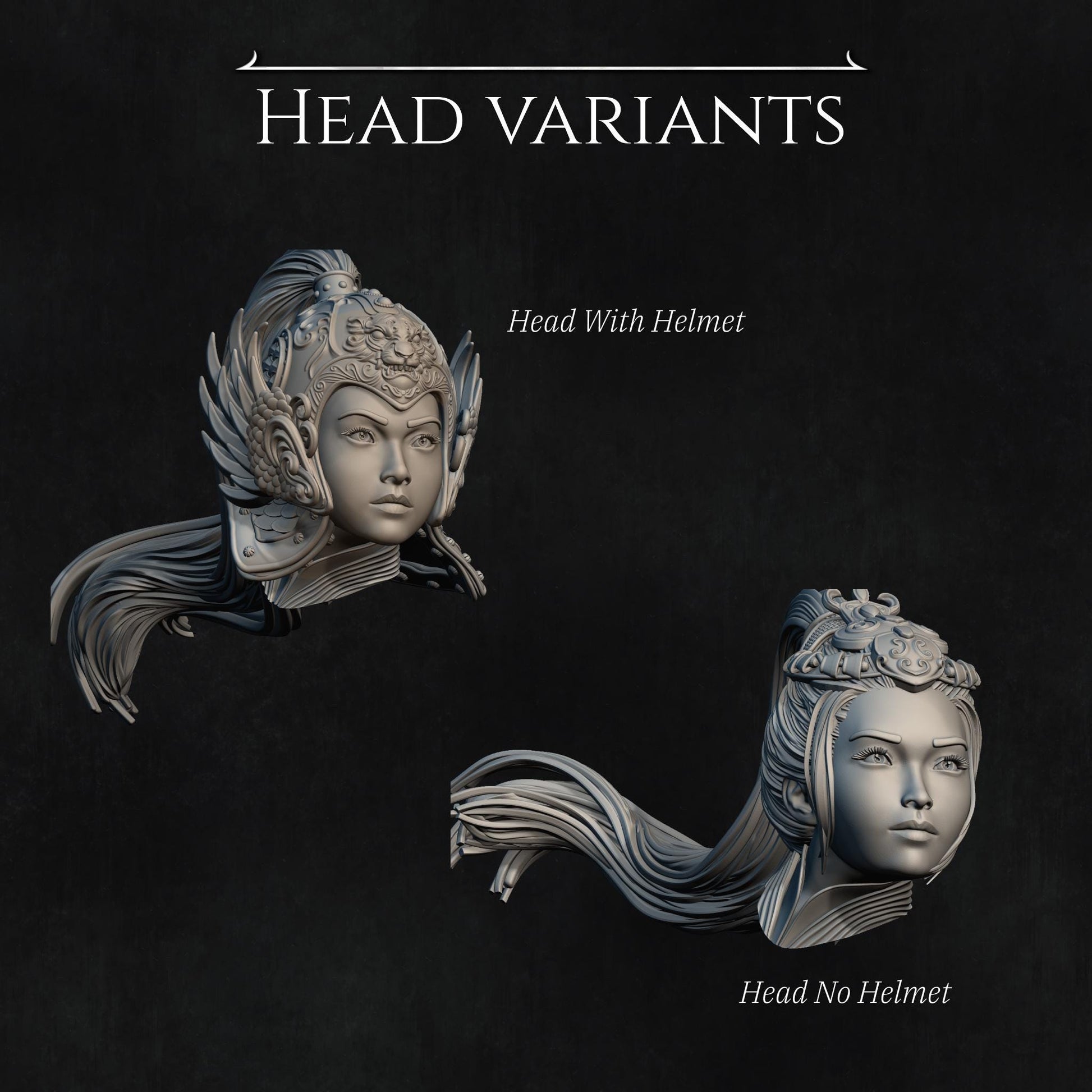 Kwan Yen the Warrior of the Tiger, Full Version | Garage Resin Kit Statue | D&D TTRPG Fantasy Miniature | Nerikson