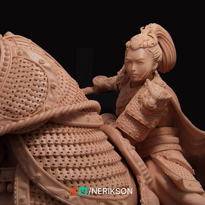 Kwan Yen the Warrior of the Tiger, Full Version | Garage Resin Kit Statue | D&D TTRPG Fantasy Miniature | Nerikson
