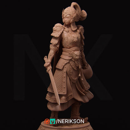 Kwan Yen the Warrior of the Tiger, Standalone and Bust Versions | Garage Resin Kit Statue | D&D TTRPG Fantasy Miniature | Nerikson