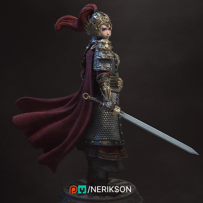 Kwan Yen the Warrior of the Tiger, Standalone and Bust Versions | Garage Resin Kit Statue | D&D TTRPG Fantasy Miniature | Nerikson