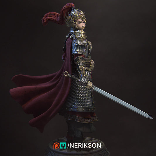 Kwan Yen the Warrior of the Tiger, Standalone and Bust Versions | Garage Resin Kit Statue | D&D TTRPG Fantasy Miniature | Nerikson