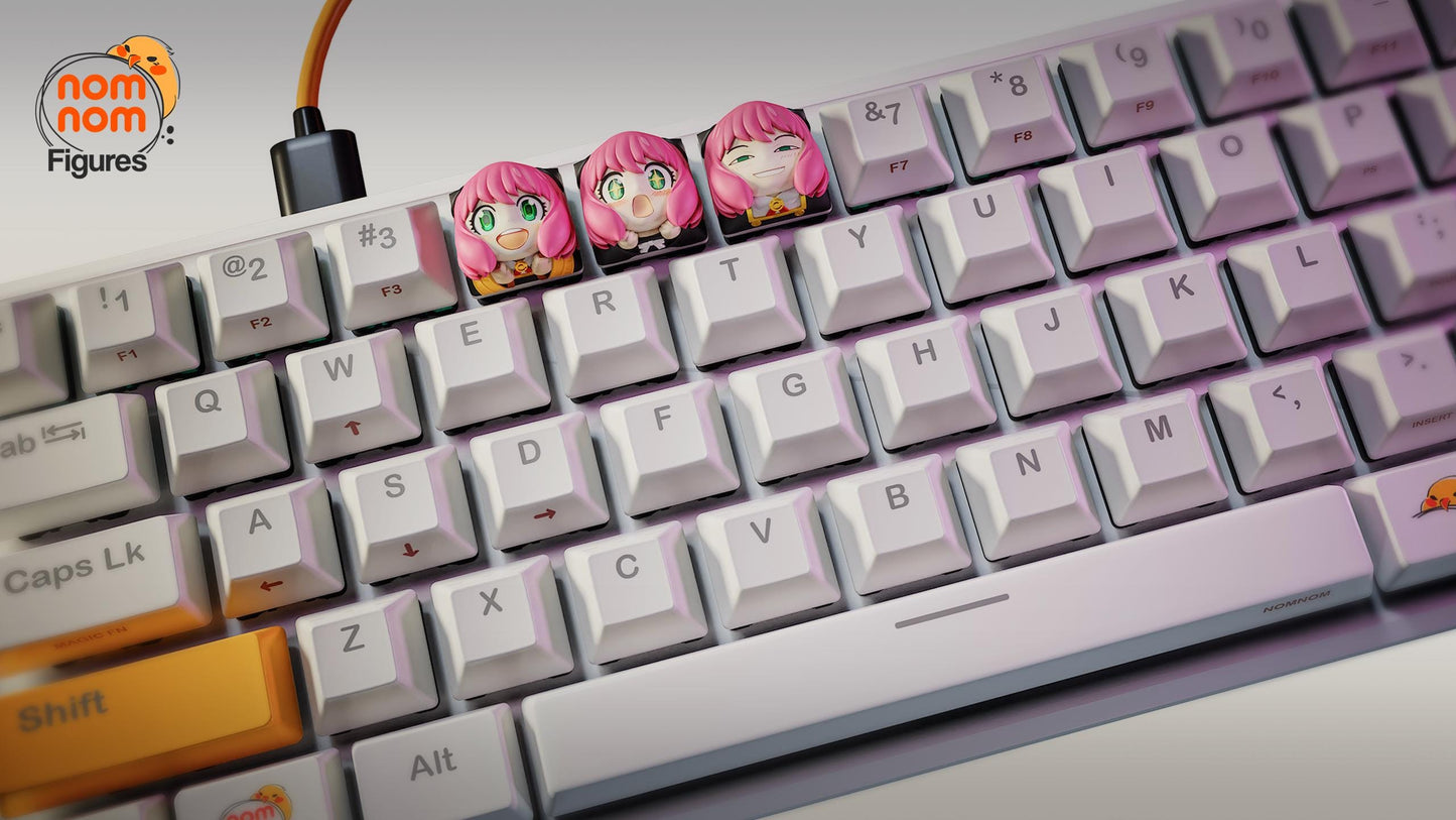 Keycaps - Little Spy | 3D Printed Resin Anime Fan Art | Nomnom Figures