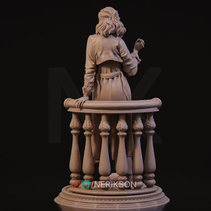Laura the Detective, Standalone | Garage Resin Kit Statue | D&D TTRPG Fantasy Miniature | Nerikson