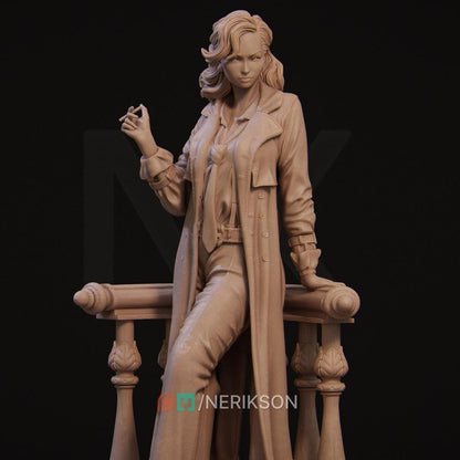 Laura the Detective, Standalone | Garage Resin Kit Statue | D&D TTRPG Fantasy Miniature | Nerikson