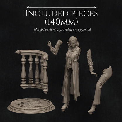 Laura the Detective, Standalone | Garage Resin Kit Statue | D&D TTRPG Fantasy Miniature | Nerikson