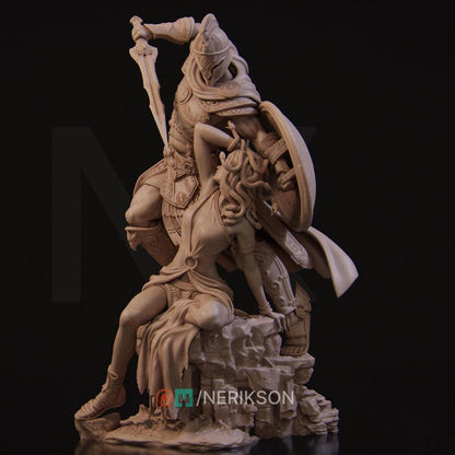 Medusa and Perseus, Greek Mythology | Garage Resin Kit Statue | D&D TTRPG Fantasy Miniature | Nerikson
