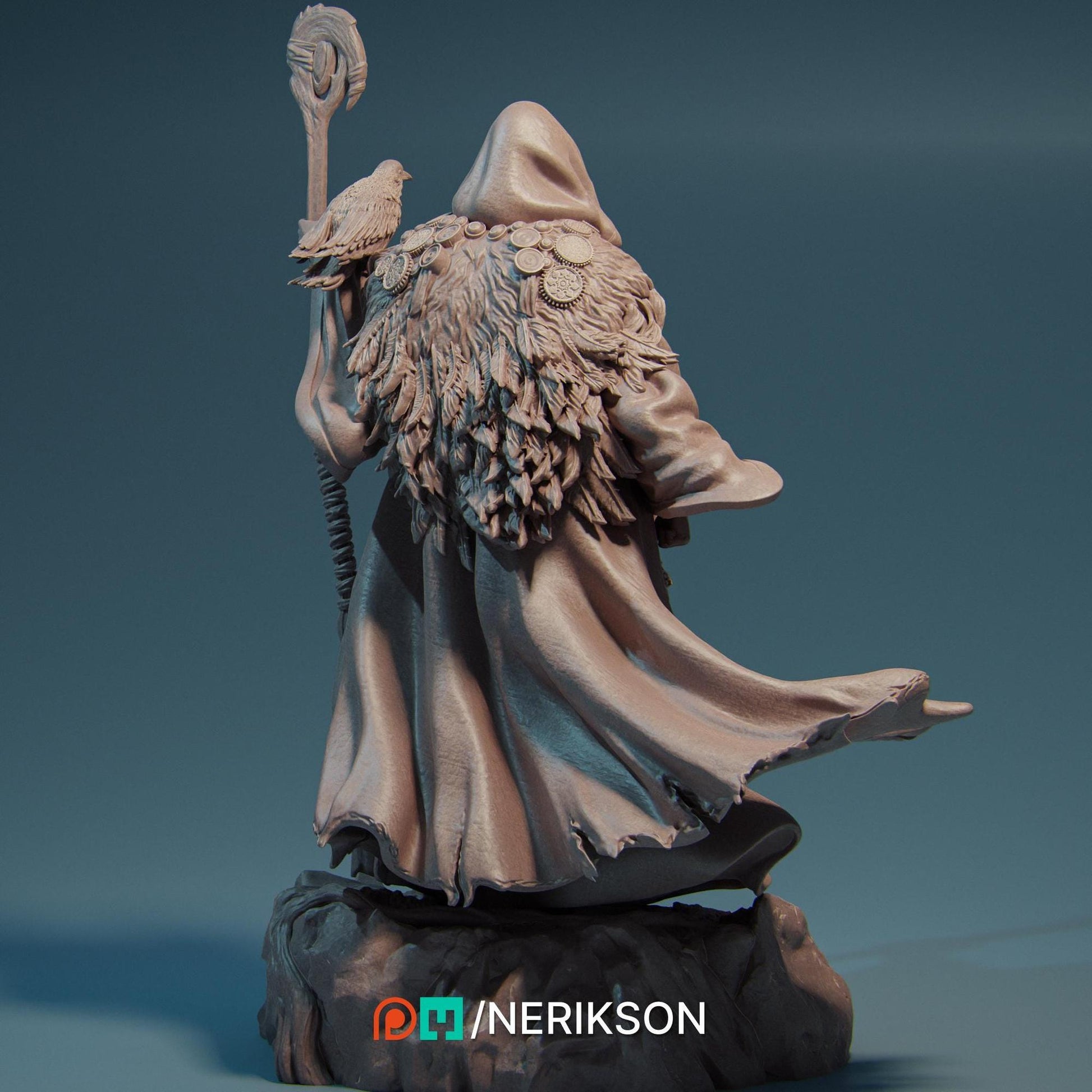 Merlin | TABLETOP SCALE | D&D TTRPG Fantasy Miniature | Nerikson