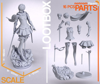 Hawk Unit Commander | Resin Garage Kit Figure Anime Manga Fan Art | Nomnom Figures