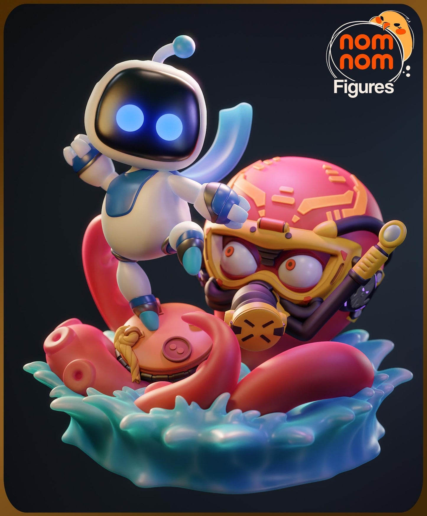 Chibi Spirited Robot | Resin Garage Kit Figure Game Fan Art | Nomnom Figures