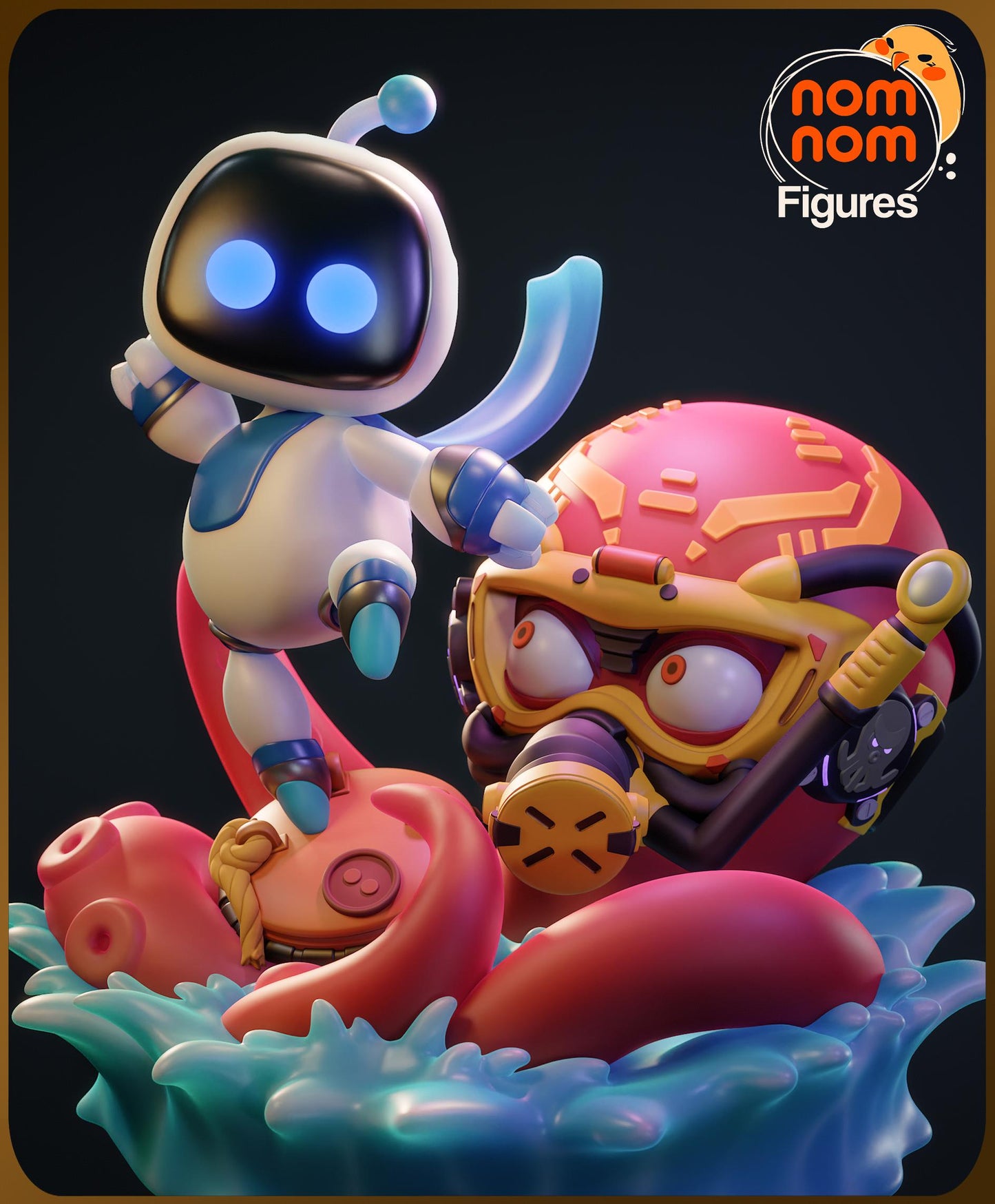 Chibi Spirited Robot | Resin Garage Kit Figure Game Fan Art | Nomnom Figures